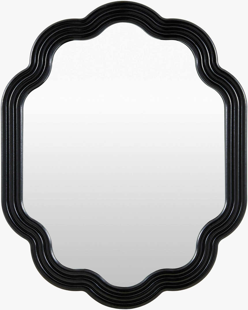 Yowele Blue Wood Mirror