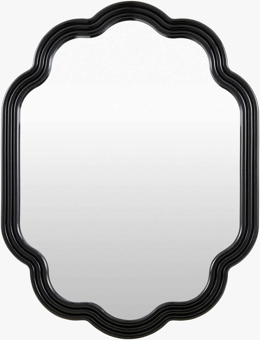 Yowele Blue Wood Mirror