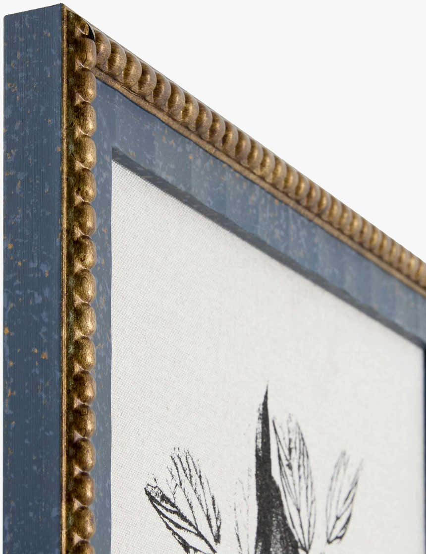 Aqua Blue Rustic Framed Wall Art for modern gallery walls