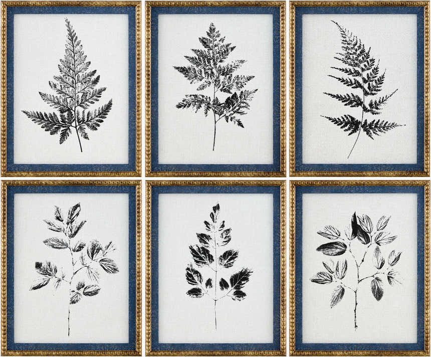 Aqua Blue Rustic Framed Wall Art for modern gallery walls