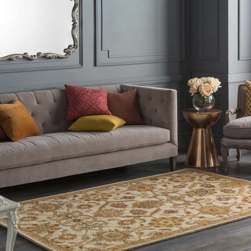 Hannastown Camel Square Throw Pillow