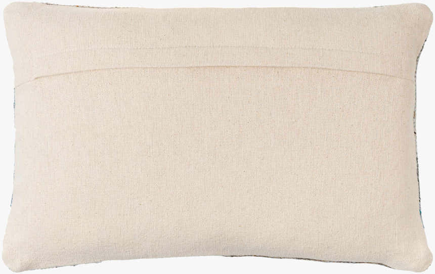 Ravnek Dusty Blue Geometric Southwest Recycled PET Yarn Accent Pillow - Clearance