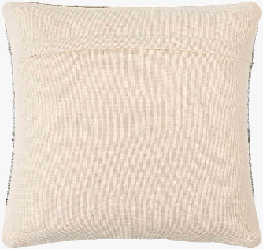 Ravnek Dusty Blue Geometric Southwest Recycled PET Yarn Accent Pillow - Clearance