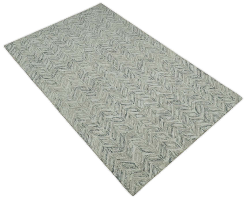Custom Made Hand Tufted Modern Scandinavian Wool Rug