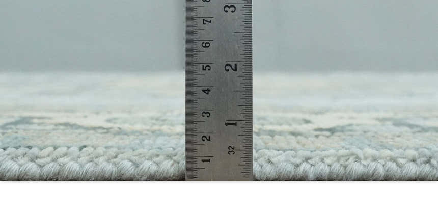 Custom made Beige, Gray and Charcoal Hand Knotted Antique look Traditional Heriz Serapi Wool Rug