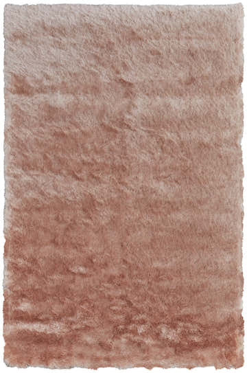Close-up of the Feizy Indochine pink shag rug, showing its uniform texture and soft, luxurious pile. Design-Rectangle
