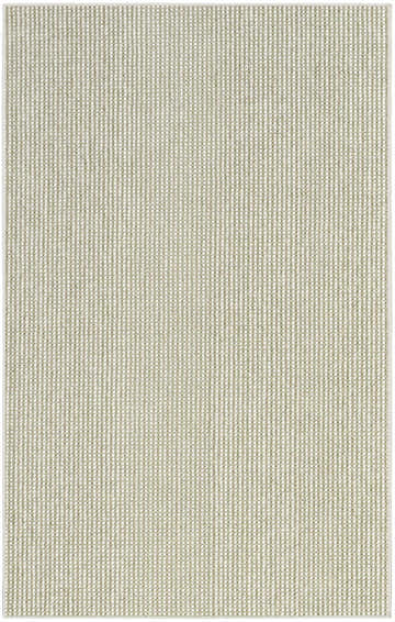 Close-up of the Nourison Natural Texture Ivory Green Farmhouse Area Rug, showing its woven texture and subtle green stripes.