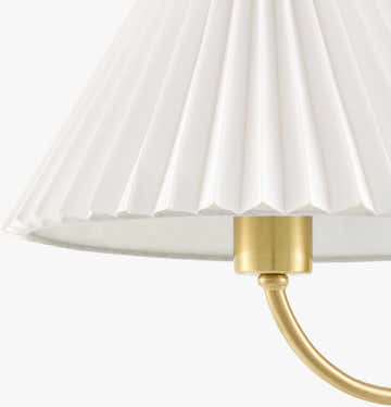 Soft Light Gray Traditional Wall Sconce with linen details for hallway or bedroom lighting
