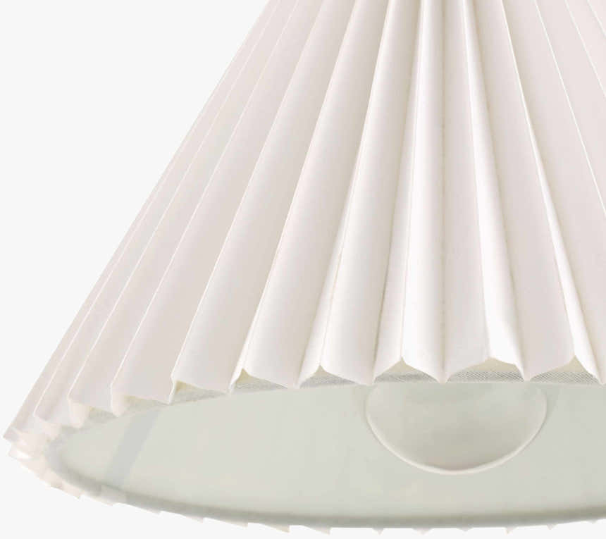 White Traditional Wall Sconce with linen details for hallway or bedroom lighting