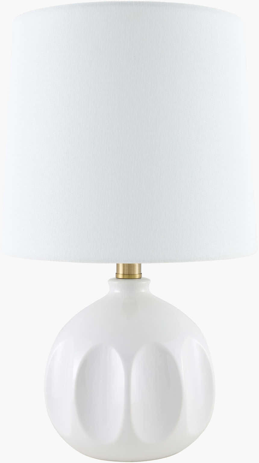 Matting Modern Table Lamp with global details for bedside or console tables