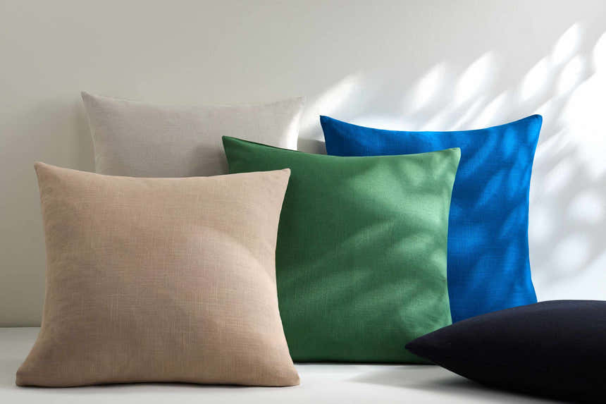 Royce Ivory Textured Throw Pillow - Clearance