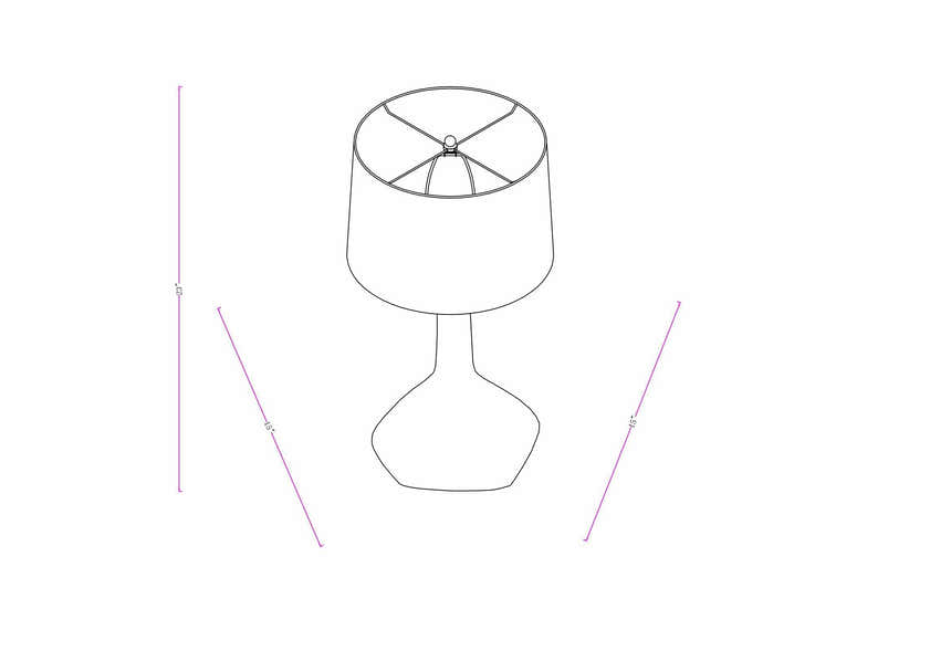 Boumagueur White Table Lamp