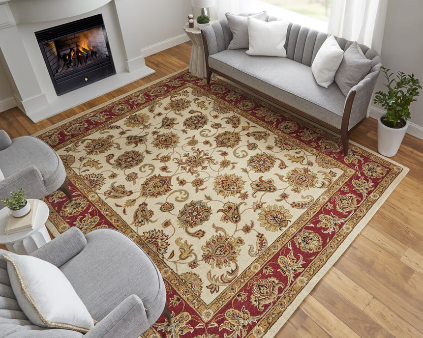 Feizy Wagner Traditional Oriental - Tan/Gold/Red Area Rug