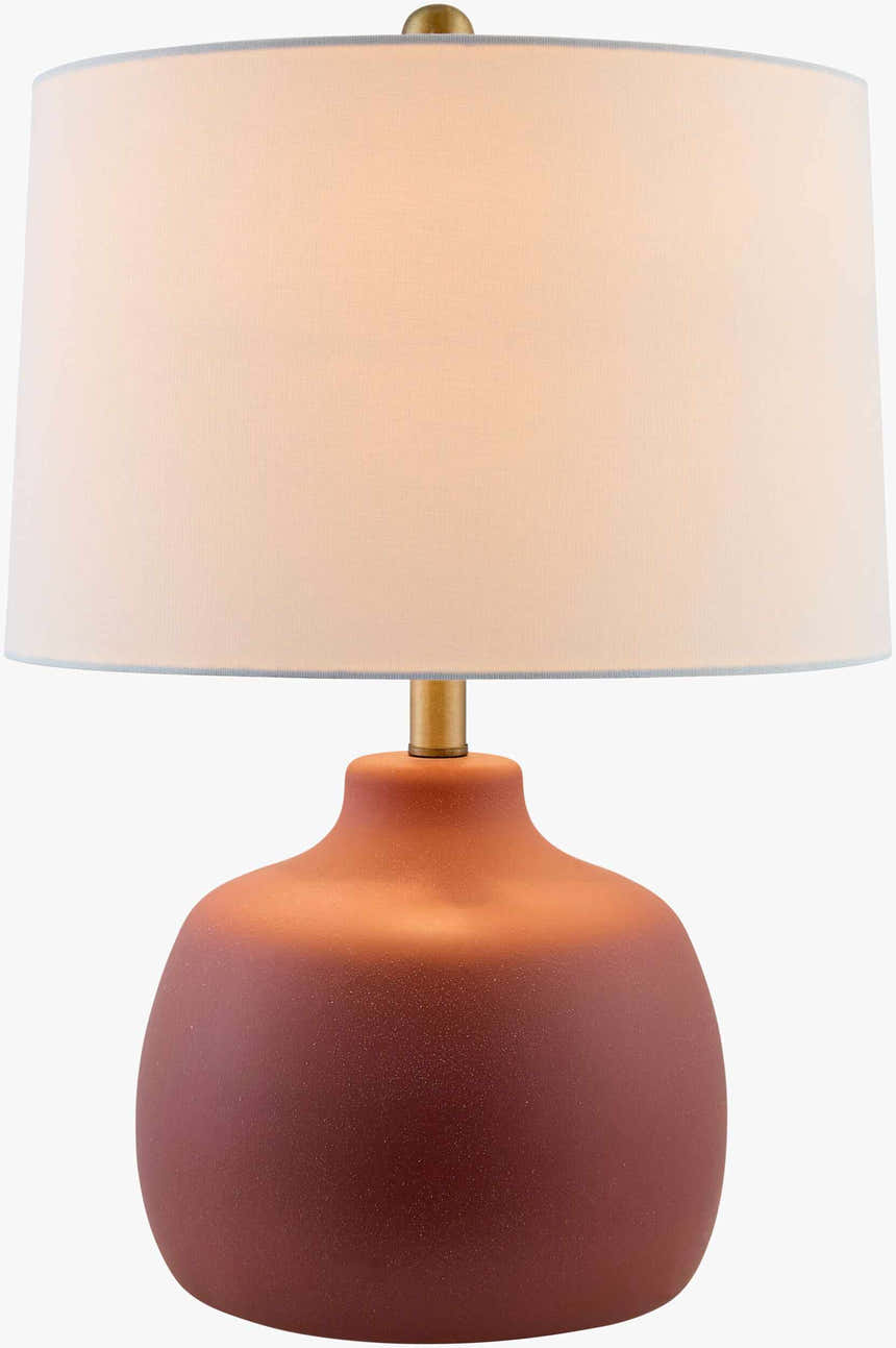 Tribaldos Brick Red Table Lamp