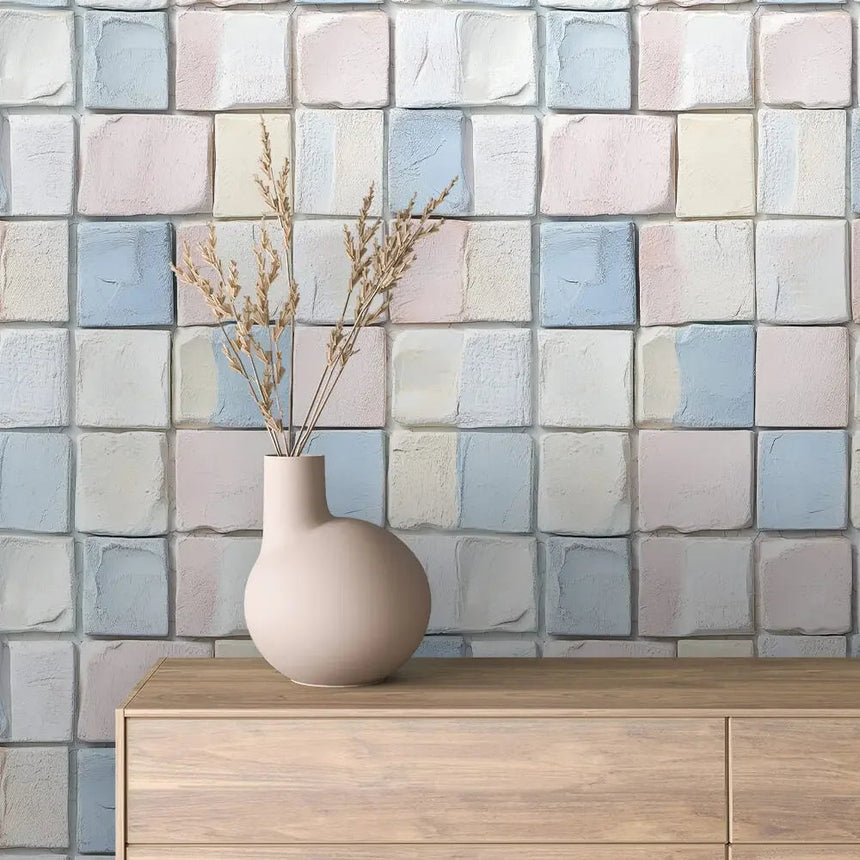 Artisan Pastel Block Mosaic