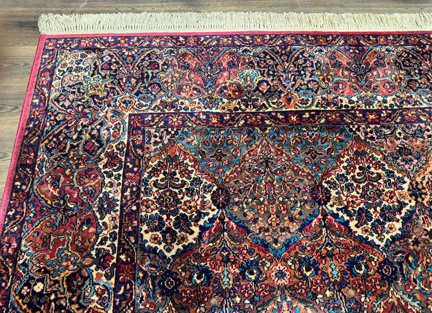 12x16 Karastan Multicolor Panel Kirman Rug #717, Rare Palace Size Wool Original 700 Series