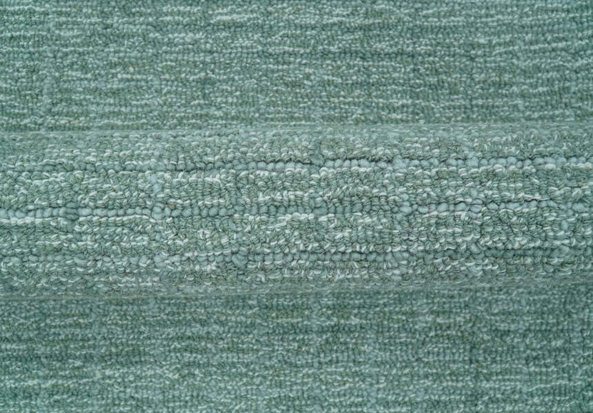 Cam Custom Made Modern Style Teal Hand Tufted Wool Rug