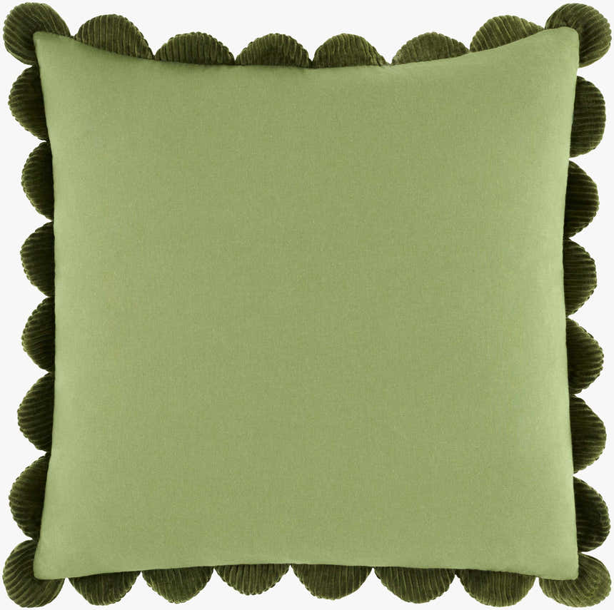 Zacao Olive Cotton Throw Pillow