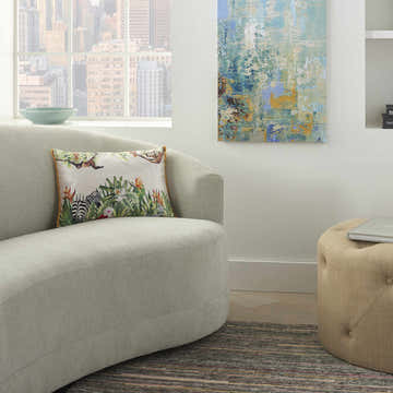 Mina Victory Lifestyle Velvet Jungle Multicolor Indoor Throw Pillow