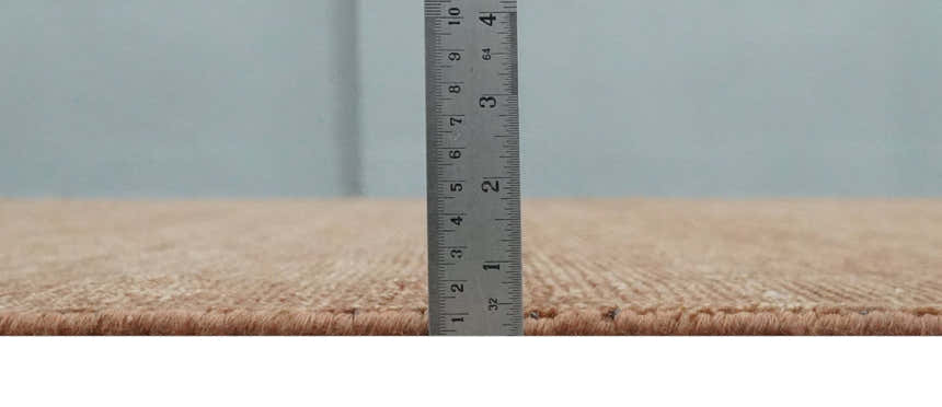 Contemporary Solid Brick Red Hand knotted Custom Made wool Area Rug