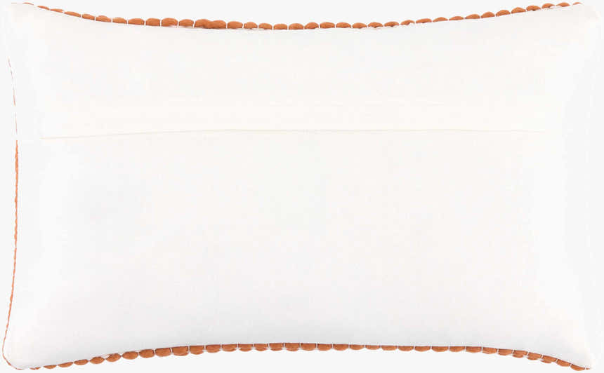 Trory Burnt Orange Throw Pillow