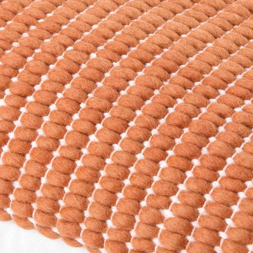 Trory Burnt Orange Throw Pillow