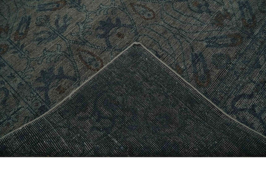 Custom Made Antique Style Gray, Taupe and Gray Traditional Design wool Rug