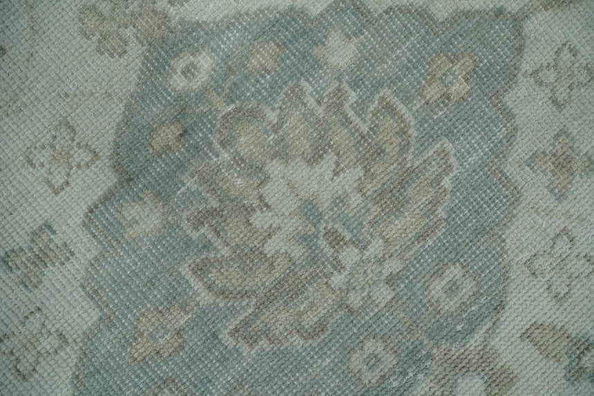 Custom Made Antique Style Neutral Ivory and Camel Custom Made wool Area Rug