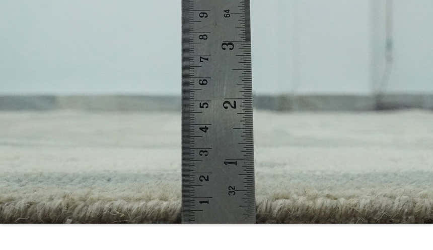 Custom Made Beige and Charcoal Traditional Heriz Medallion Hand Knotted wool Area Rug