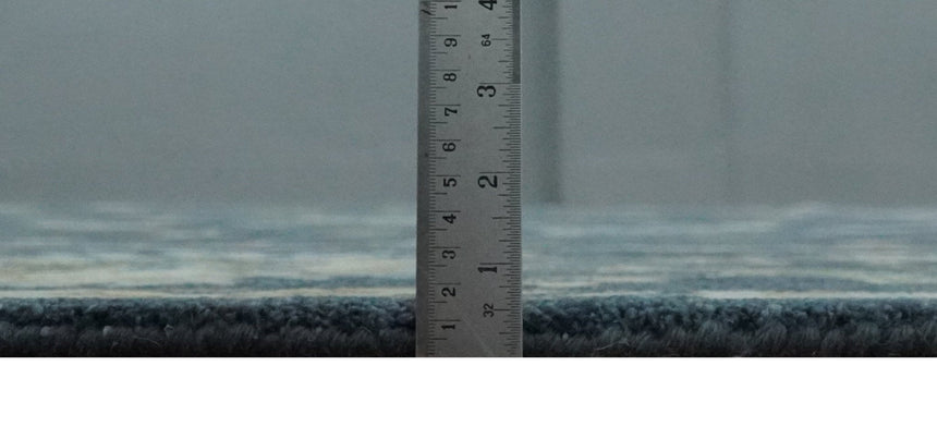 Custom Made Blue, Beige and Green Multi size Hand knotted Traditional Oushak Wool Area Rug