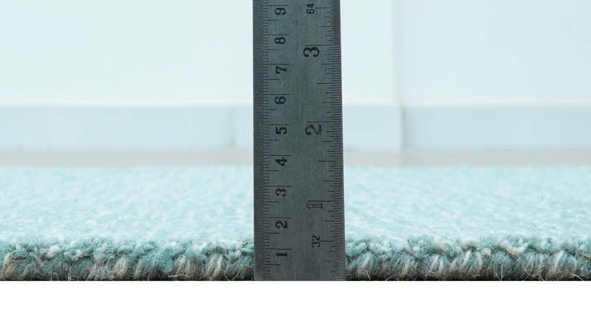 Custom Made Blue Modern Style Hand Tufted Wool Rug