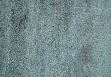 Custom Made Contemporary Solid Blueish Silver Hand knotted wool Area Rug