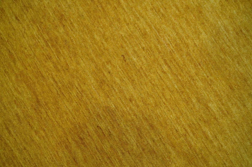 Custom Made Mustard Modern Tribal Design Wool Area Rug