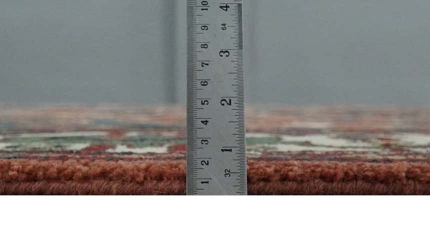 Custom Made Vintage Style Black, Rust, Teal and Ivory Hand Tufted Traditional wool Area Rug