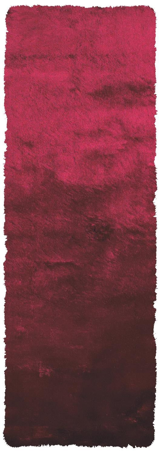 Feizy Indochine Modern Solid - Red/Purple Area Rug
