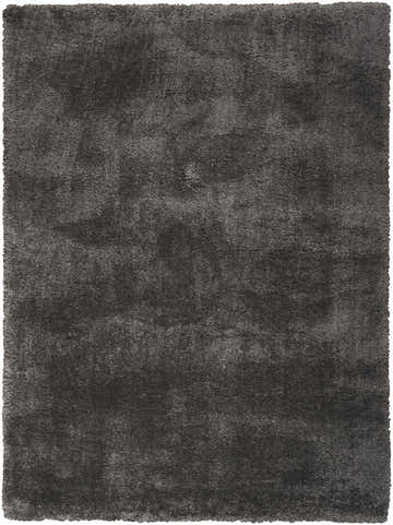 Close-up of the grey Nourison Dreamy Shag rug, showing its plush, soft texture and subtle color variations.