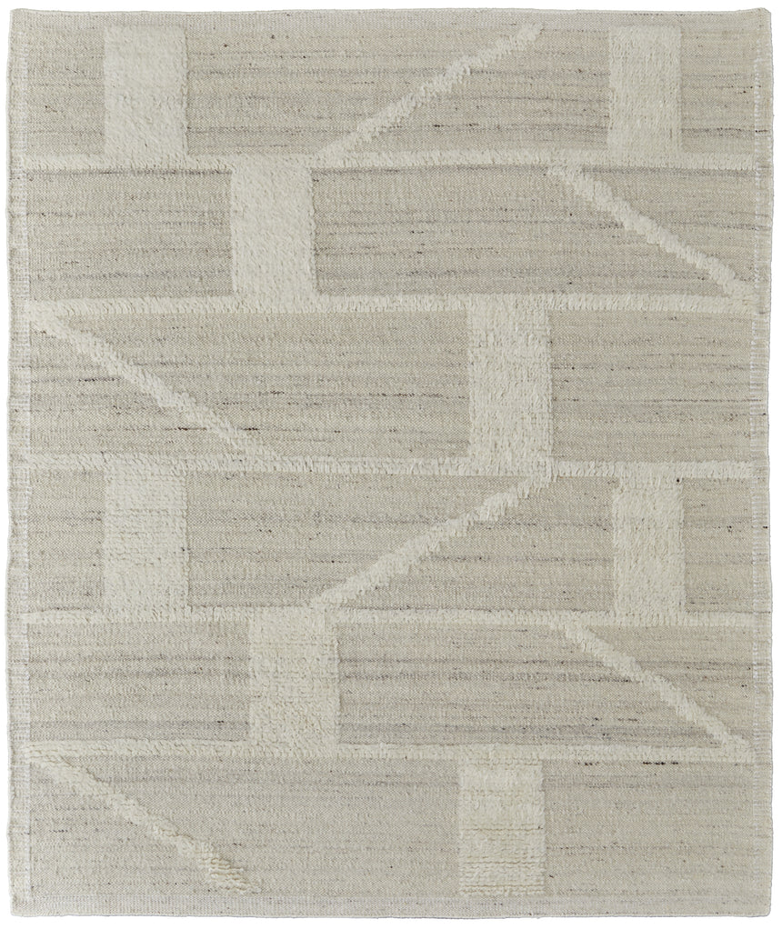 Feizy Ashby Transitional Geometric - Tan/Ivory Area Rug