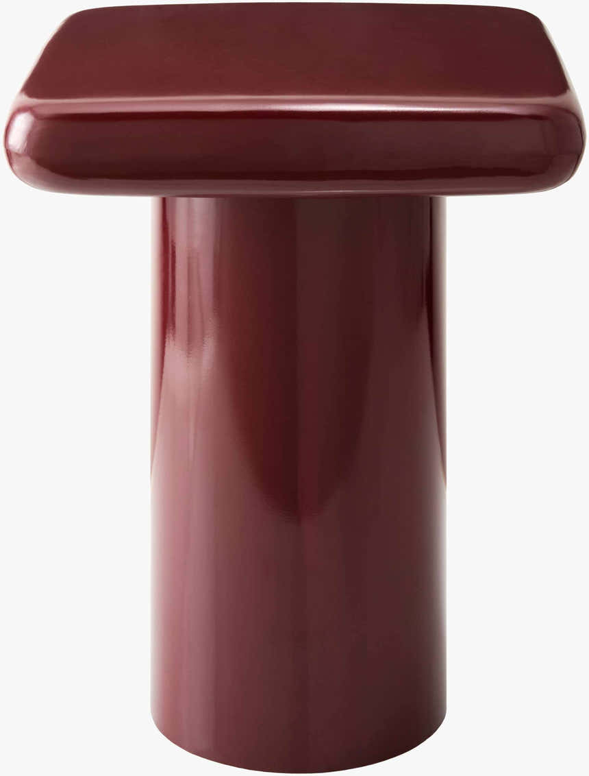 Brick Red Modern End Table for sofa or lounge seating