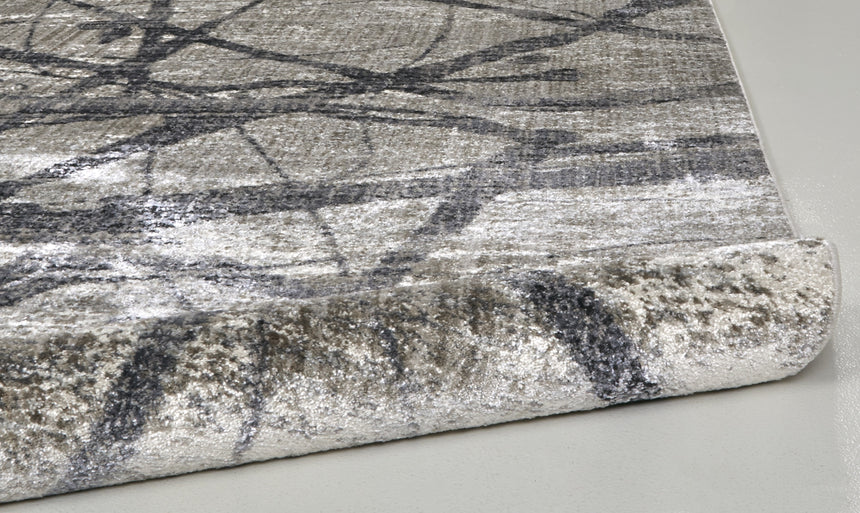 Feizy Kano Transitional Abstract - Taupe/Gray/Ivory Area Rug