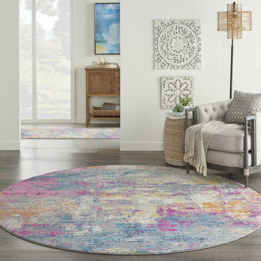 Nourison Passion Ivory Multicolor Modern Indoor Area Rug
