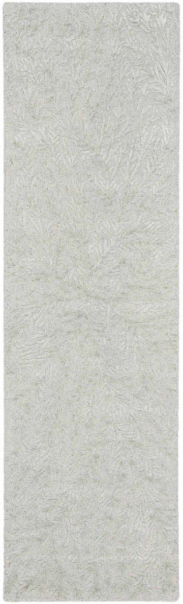 Close-up of the Michael Amini MA30 Star Light Blue rug. Wool and cotton rug with a subtle, textured mid-century modern design.