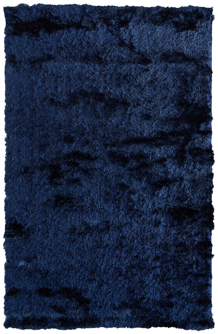 Feizy Indochine Modern Solid - Blue/Black Area Rug