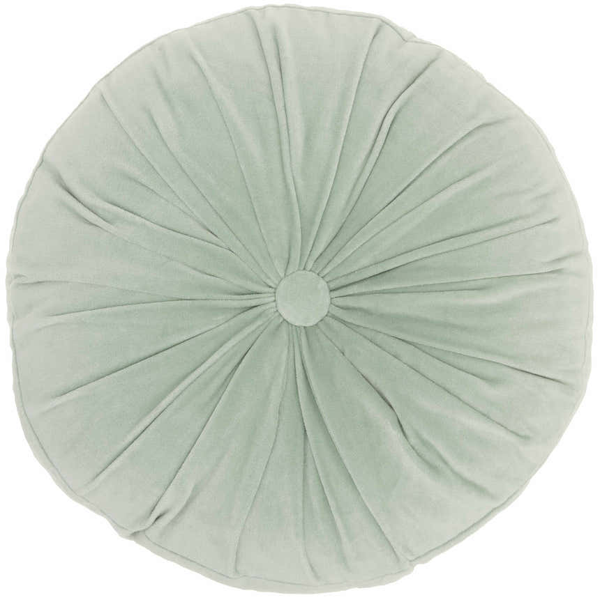Mina Victory Sofia Ruched Velvet Celadon Indoor Throw Pillow