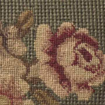 Mina Victory Vintage Pillow Flowers Sage Indoor Throw Pillow