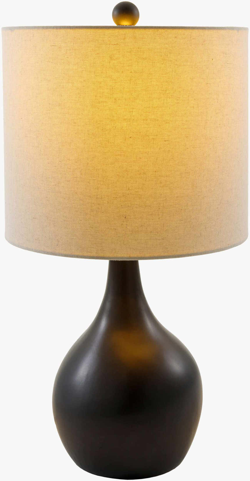 Sparanise Black Ceramic Table Lamp