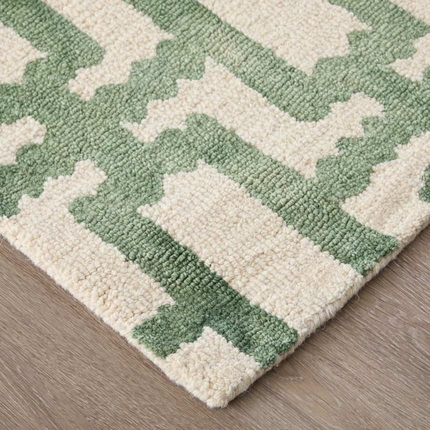 Feizy Lorrain Green Area Rug