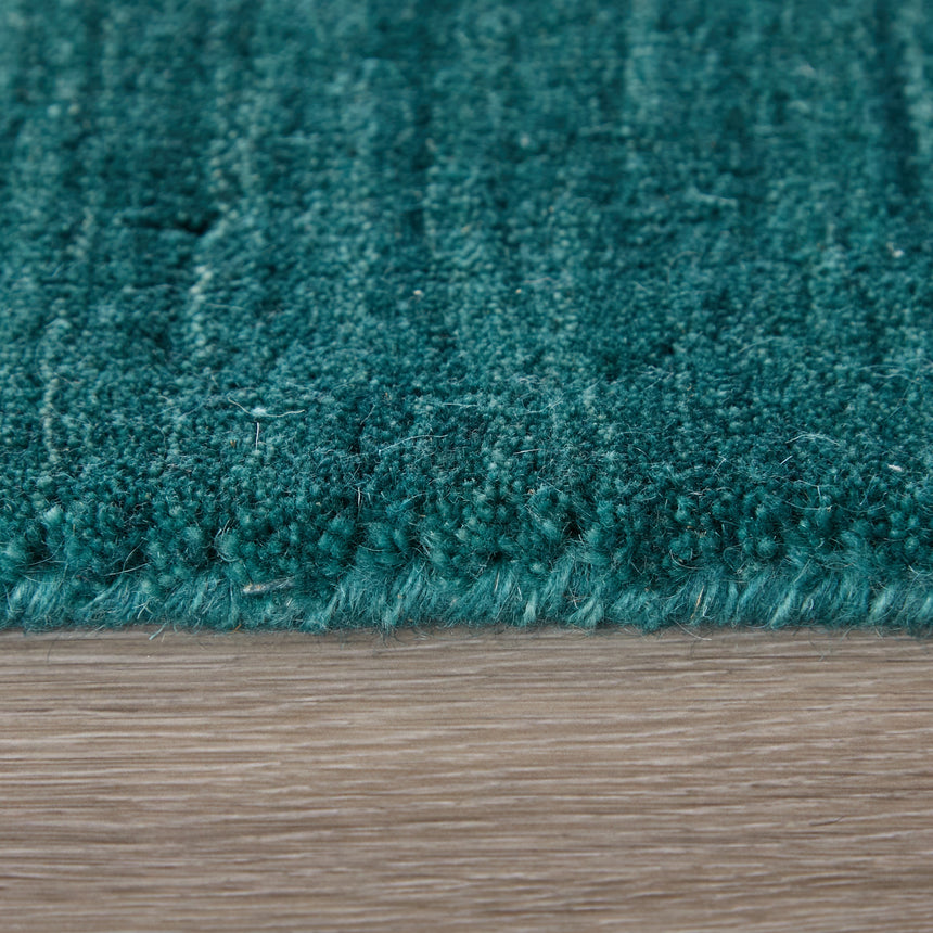 Feizy Luna Modern Solid - Blue/Green Area Rug