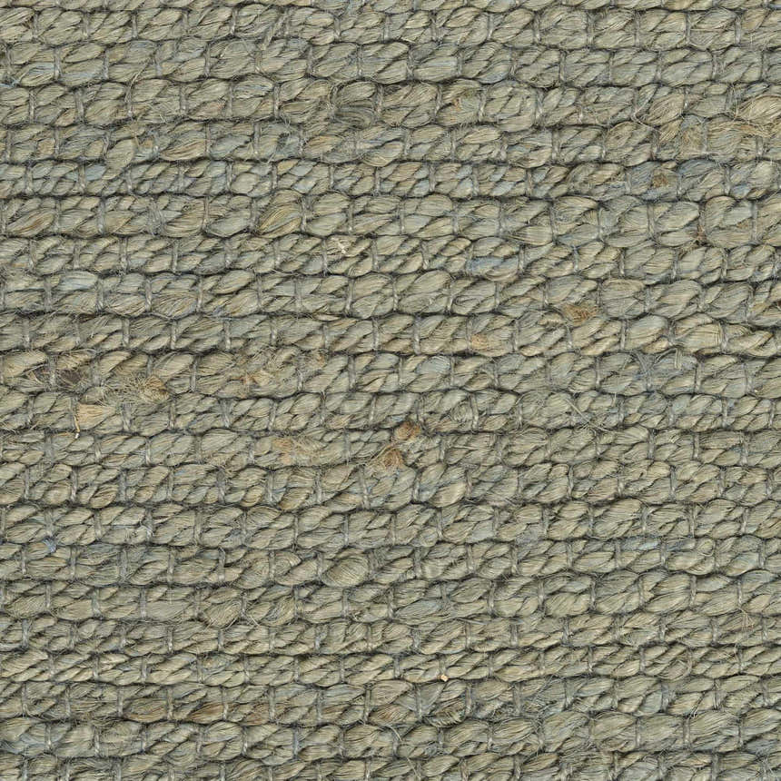 Close-up of the woven texture of the Nourison Natural Jute Sage Farmhouse Area Rug.
