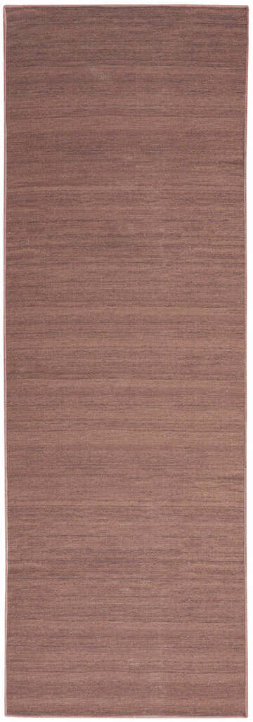 Close-up of the Nourison Essentials Mocha rug. Light brown, machine-made, modern style.