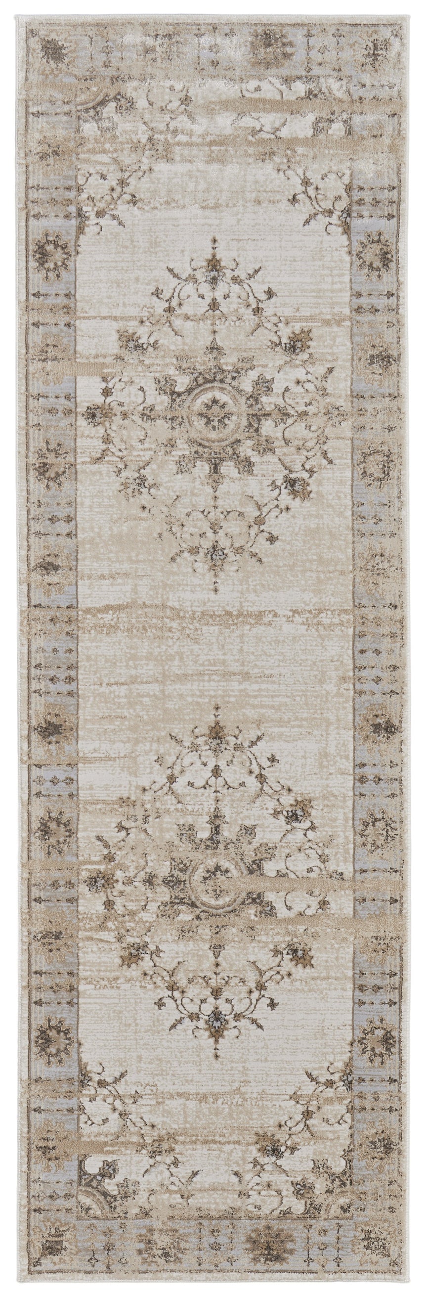 Feizy Celene Traditional Bordered - Tan/Brown/Gray Area Rug